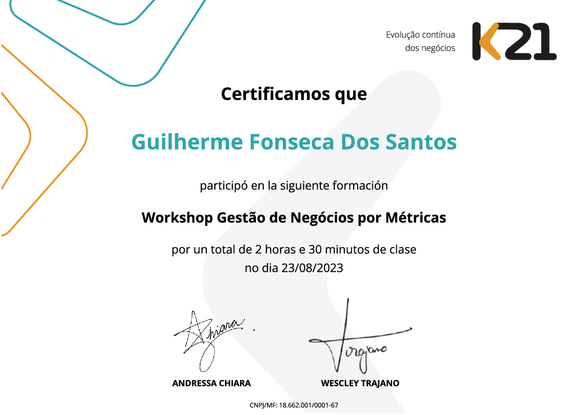 Certificado K21